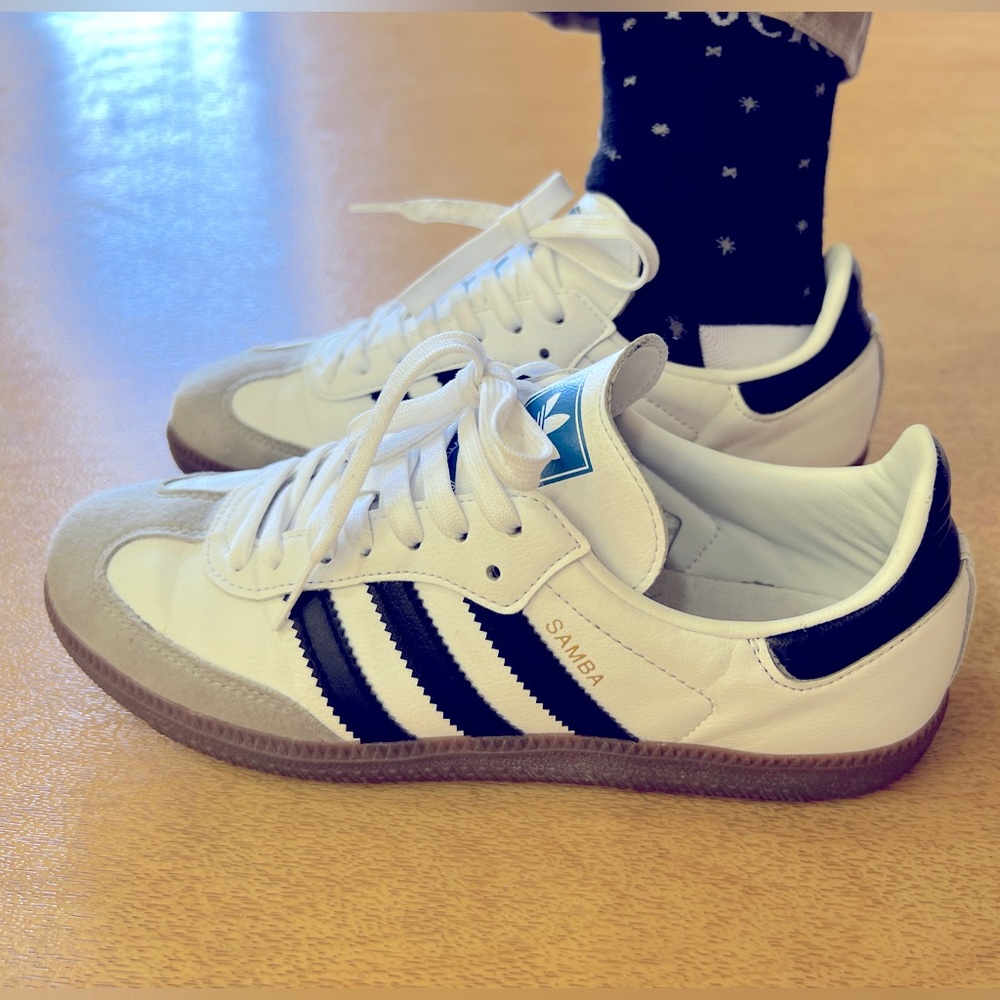 Adidas Samba Vegan White Gum bottom